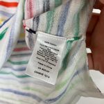 Talbots | Colorful Stripe Lightweight Sweater Womens L PETITE 100% Cotton Photo 3
