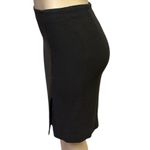 Gianni made USA Bodycon Leather Accent Front Slit Zip Back Lined Skirt Womens 4 Brown Photo 5