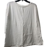 Crown & Ivy Crown & Ivy Long Sleeve T-Shirt Basic Relaxed Fit White XS Photo 0