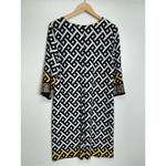 Voir Voir Dress Womens 14 Above Knee Floral Black/Yellow/White V Photo 3