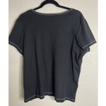 Canyon River Blues Vintage Womens Y2K Blue Canyon 2X Black‎ Top Shirt Embellished Romantic Grunge Photo 2