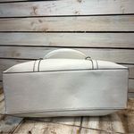 Guess White Saffiano Faux Leather Satchel Handbag W/Crossbody Strap 14" x 8.5" Photo 9