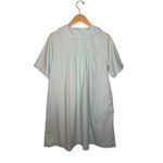 Vintage Komar House Coat Dress Duster Robe Women’s Size Medium Blue Lace Button Photo 2