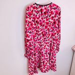 Kate Spade  NY Mini‎ Rose Floral Silk Dress Long Sleeve Short Sun 4 Photo 8