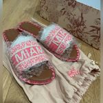 Anthropologie De Siena Destination slides Miami hand beaded sandals Photo 3