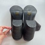 DOLCE VITA SELENE MULE DARK GRAY LEATHER SUEDE HEELED SHOES WOMENS‎ SIZE 10M Photo 5