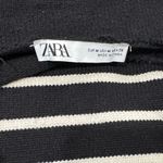 ZARA Black and White Striped Sweater Photo 3