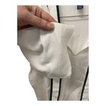 Modcloth Bow Thyself Tie Neck Knit Top LARGE White Black Short Sleeve Retro Chic Photo 3