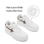 Chunky Platform Sneakers for Women，Women's Comfy Sparkly Dad Shoes Lace Photo 1