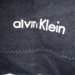 Calvin Klein  L V-Neck Short Sleeve T-Shirt Top in Black Photo 2