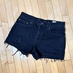 We The Free  Black Denim Jean Shorts Jorts Cut Offs Size 27 Free People Photo 1