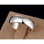 Boutique Adjustable 6mm Silver Ring Band S925 Stacking Thumb Minimalist Open NEW Photo 5