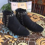 Forever 21 Faux Suede Black Studded Ankle Boots Sz: 6 Photo 1