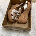 Born Venetia Panna cotta metallic leather wedges Silver Size 11 Photo 5