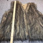Love Change Italy Vest Womens 3X Faux Fur Sweater Open Cozy Cabin Mob Wife Boho Brown Photo 3