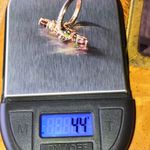 Natural Wine Garnet Sterling Silver Cocktail Ring Size 6 Pink Photo 8