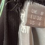 ASOS NWT Black Floral Full Skirt Midi Dress Size 4 Photo 8