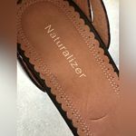 Naturalizer NATURALIZE Black Strappy Summer Kitty Heels Leather Upper Balance Sz 11M Photo 2