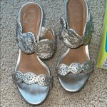 Jack Rogers Platinum Wedge Sandals Photo 5