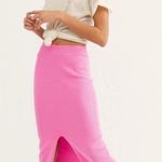 Free People ribbed fitted high waisted midi pencil skirt Photo 3