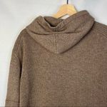 CAARA Coffee Brown Jordanna Hoodie Knit Sweater Dress M Size M Photo 5