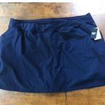 Lands' End  Women Size 26W Solid Navy Blue Swim Skort Skirt Bottom Plus New Photo 0