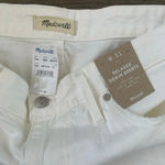 Madewell  Relaxed Denim Shorts‎ - Size 31 - Tile White - NWT Photo 6