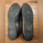 Tory Burch Reva Black Leather Ballet Flats with Gold Logo Size 6.5 Photo 3