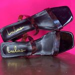 Lulus Fallyn Tortoise Brown Vinyl Strappy Open Toe Mule Sandal Sz 8 Photo 7