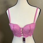 Adore Me Bra Sz 34A Margaritte Push Up Balconette Lace Feminine Underwire Photo 3