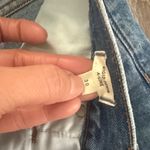 Madewell  Classic Blue Denim Mini Skirt 30 Rigid Denim A line Raw hem Photo 3