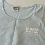 Comfort Colors Sky Blue Sharks Surf Shop Tank from Lawrence, KS Photo 1