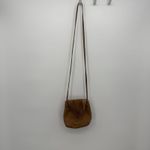 Unbranded Brown Leather Crossbody Bag Snap Button Purse Boho Hippie Photo 1