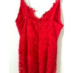 ASTR ASTL The Label Lace Adjustable Spaghetti Strap Midi Dress Red Size Small Photo 6