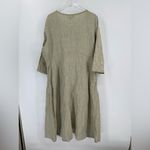 Flax  Dashing Dress - Celery Grid SIZE‎ LARGE Photo 2