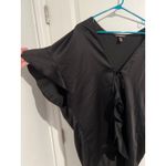 Victoria's Secret Victoria’s Secret Very Sexy Satin Wrap Kimono Robe – One Size – Black Photo 1