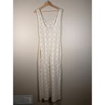 Lovers + Friends Crochet Maxi Dress Cream Sleeveless Scoop Neck Beach Cover Up L Photo 6