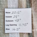 Mlle Gabrielle  Tan and Green Striped Cotton Wide Leg Pull-on Pants Size 3X Photo 9