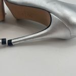 Ted Baker Ryal Heels Size 39 (US Size 9) Pump Silver Bow Metallic Feminine Bride Photo 8