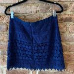 Forever 21 Navy Crochet Mini Skirt Photo 1