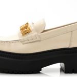 Fendi Vitello Abrasivato graphy 50mm Loafers Blanco Babe Size 41 Photo 1