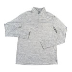 Gaiam  Womens‎ Gray Heathered Half Zip Pullover Thumb Hole Athletic Top Photo 0