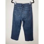 Old Navy  Extra High Rise Sky-Hi Wide Leg Jeans Raw Edge Hem Dark Wash 0 Photo 1