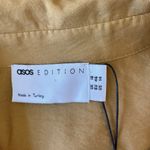ASOS - NWT Oversized Boho Floaty Button-Down Shirt in Golden Mustard Sz 14 Photo 5