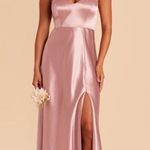 Birdy Grey  Jay Dress In Shiny Satin English Rose Photo 3