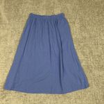 Pact  Skirt Womens Medium Coastal Gauze Faux Wrap Pockets Summer Periwinkle Photo 3