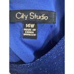 City Studios City Studio Womens Glitter Cut-Out Mini Fit & Flare Dress Juniors Size 14W Photo 9