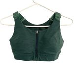 Outdoor Voices Size XS Sports Bra Green Front Closure Zipper Photo 0