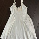 Elegant White/Off White Lace Trim Nightgown M Size undefined Photo 1