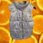 Charter Club  Gray‎ and White Leopard Print Puffer Vest Size Medium Photo 2
